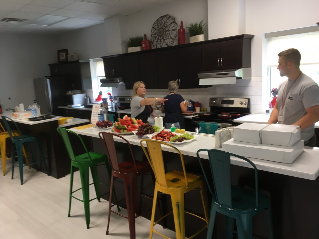 Volunteers serving families at Ronald McDonald House in Charleston