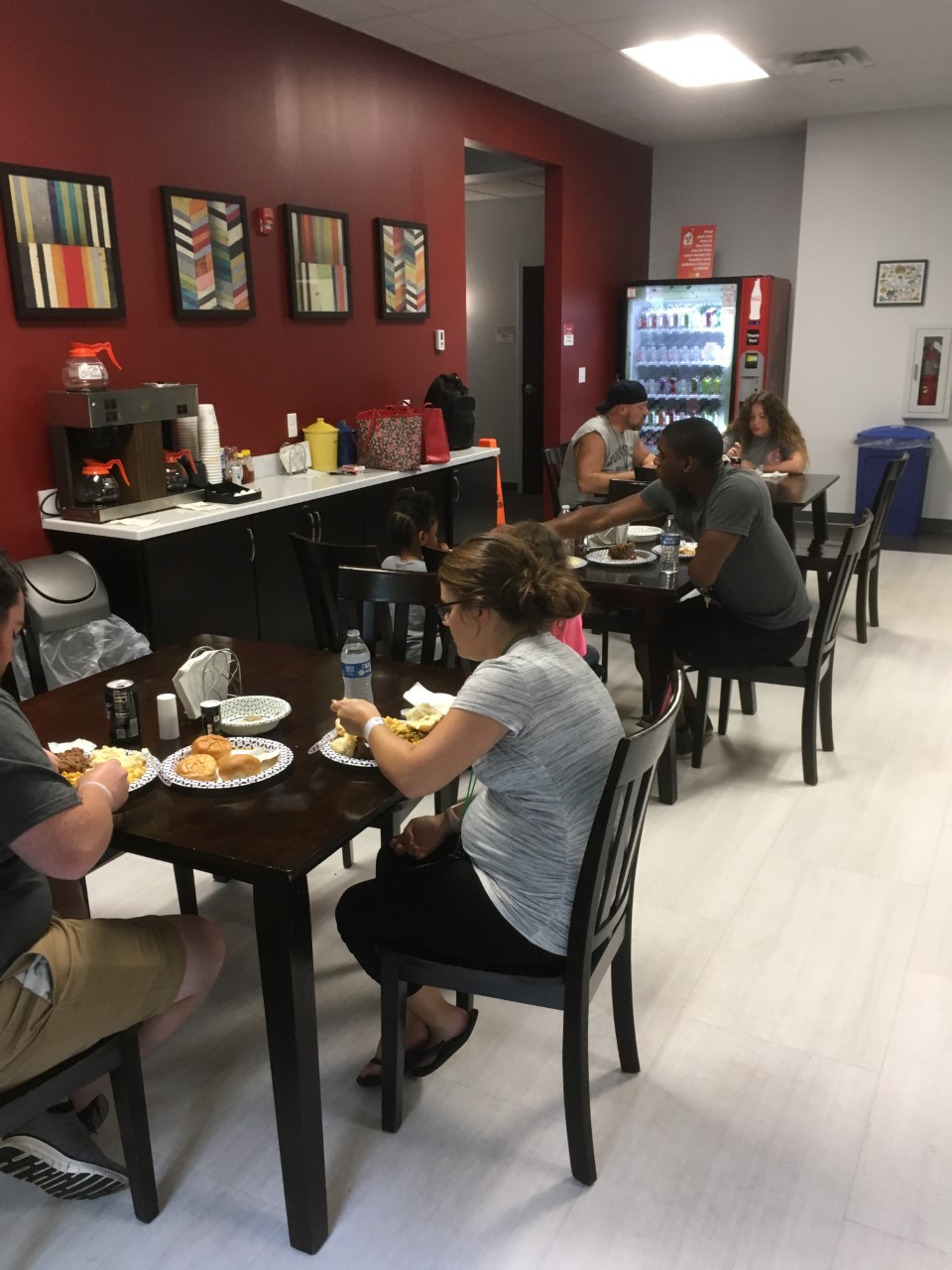 Foundation volunteers preparing a meal at Ronald McDonald House in Charleston